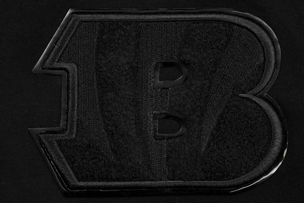 imagePro Standard Mens NFL Classic Triple Black Cotton Double Knit Full Zip HoodieBlack