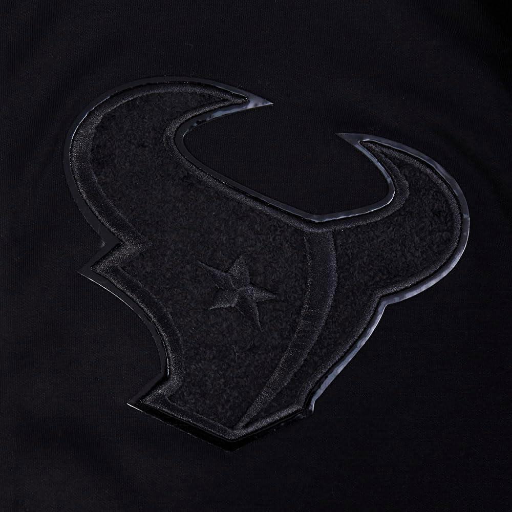 imagePro Standard Mens NFL Classic Triple Black Cotton Double Knit Full Zip HoodieBlack