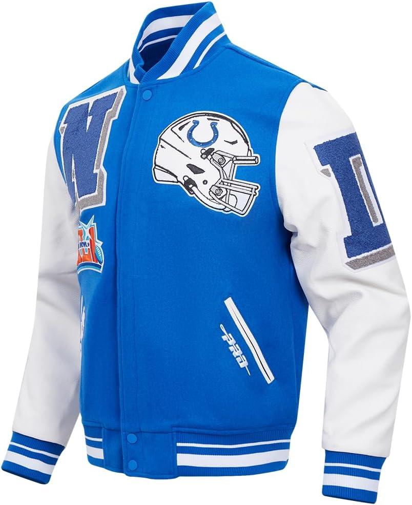 imagePro Standard Mens NFL Classic Varsity JacketBlue