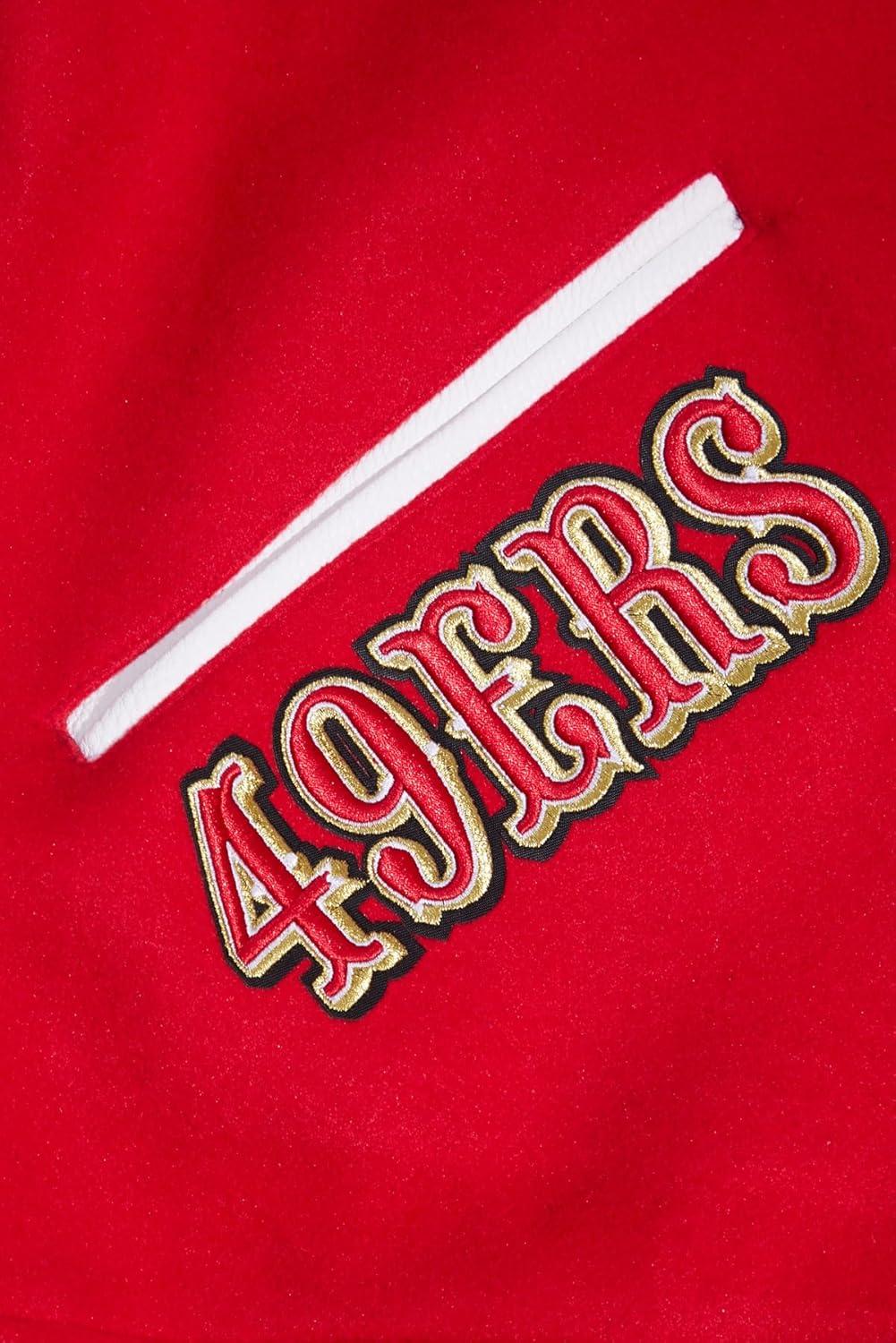 imagePro Standard Mens NFL Classic Varsity JacketRed