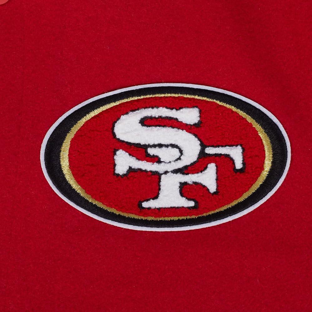 imagePro Standard Mens NFL Classic Varsity JacketRed
