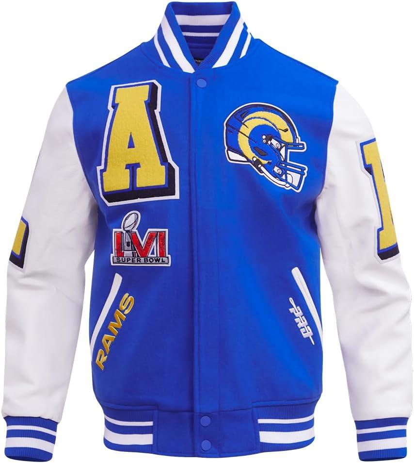 imagePro Standard Mens NFL Mash Up Varsity JacketBlue