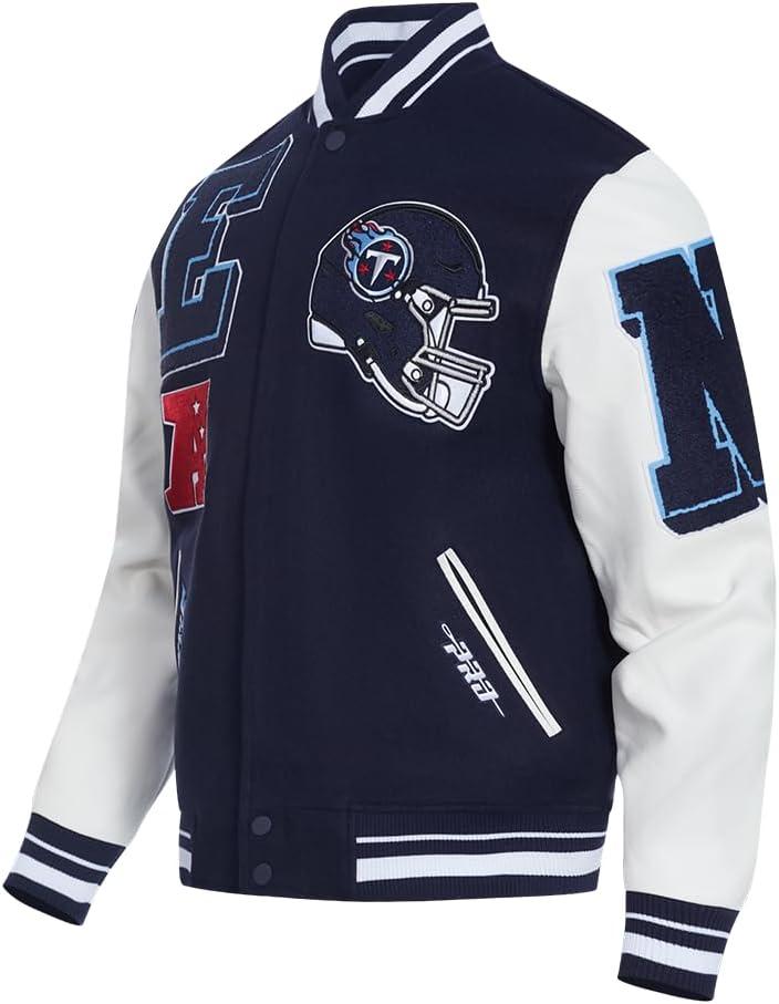 imagePro Standard Mens NFL Mash Up Varsity JacketBlue
