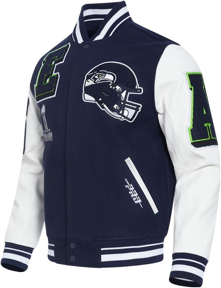 imagePro Standard Mens NFL Mash Up Varsity JacketBlue