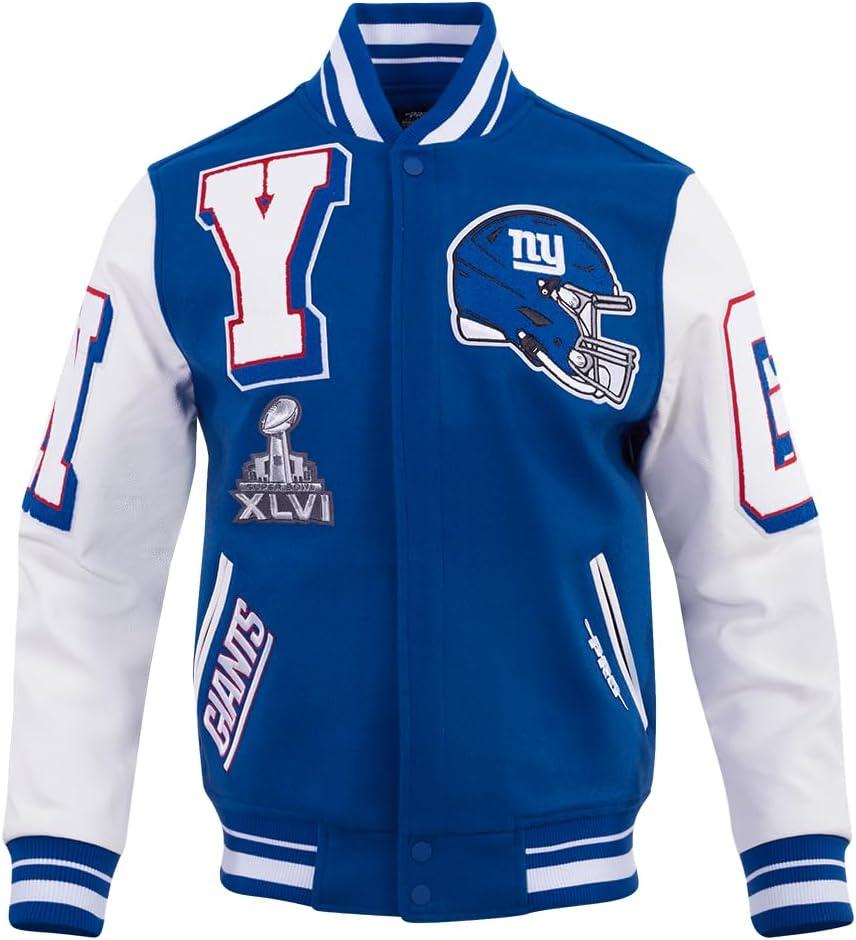 imagePro Standard Mens NFL Mash Up Varsity JacketBlue