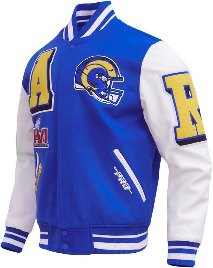 imagePro Standard Mens NFL Mash Up Varsity JacketBlue