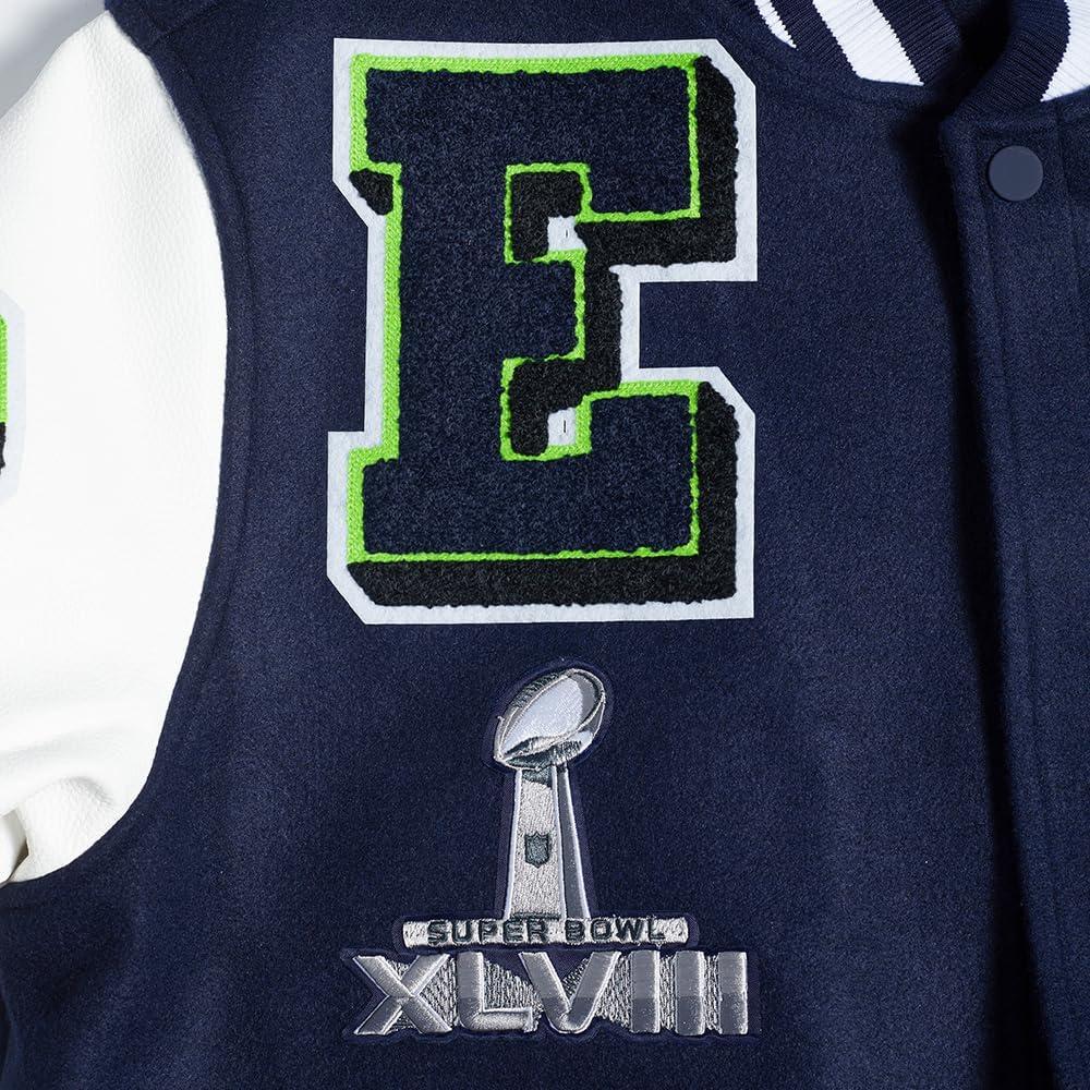 imagePro Standard Mens NFL Mash Up Varsity JacketBlue