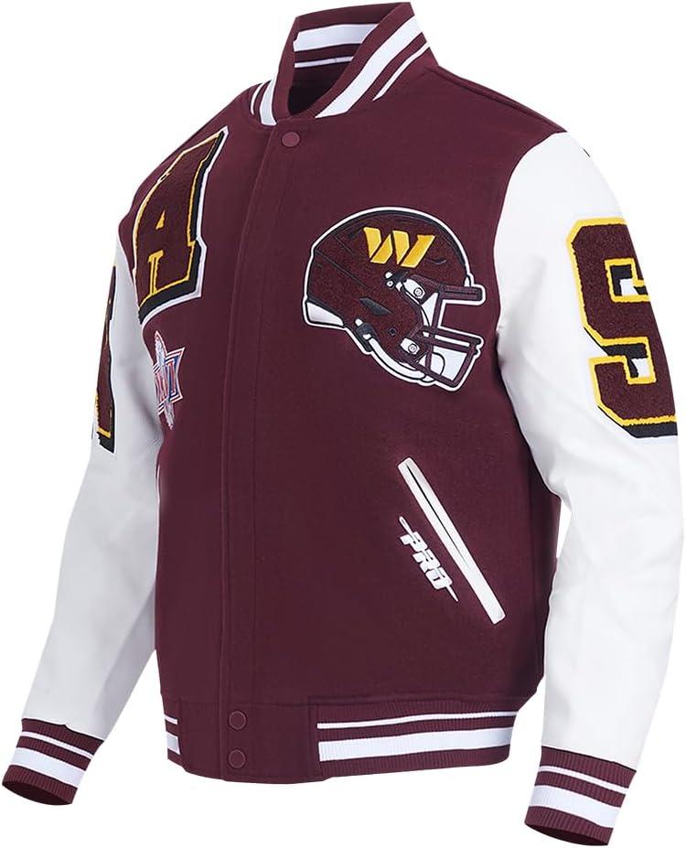 imagePro Standard Mens NFL Mash Up Varsity JacketRed