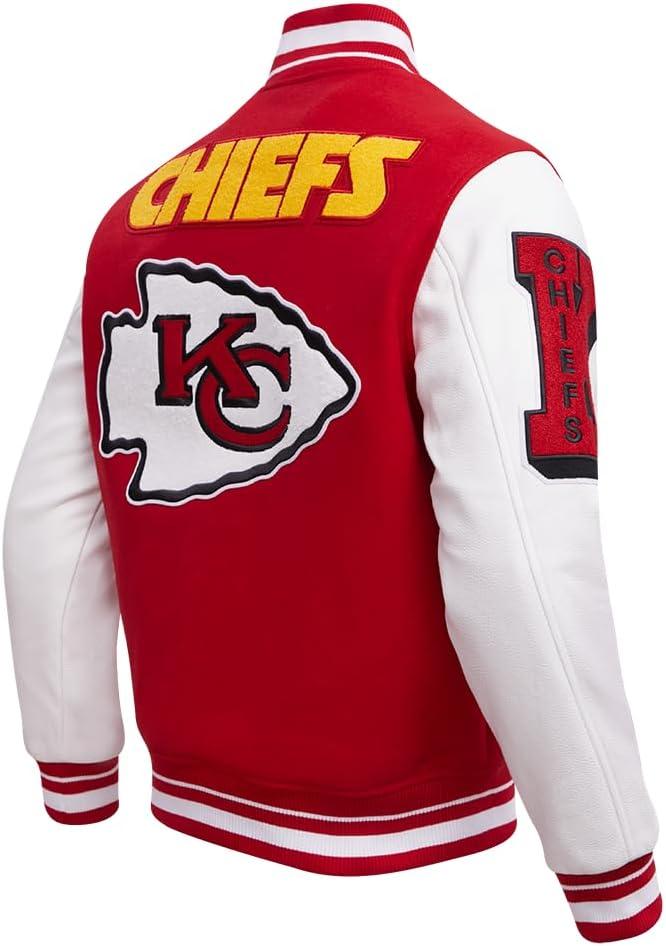 imagePro Standard Mens NFL Mash Up Varsity JacketRed