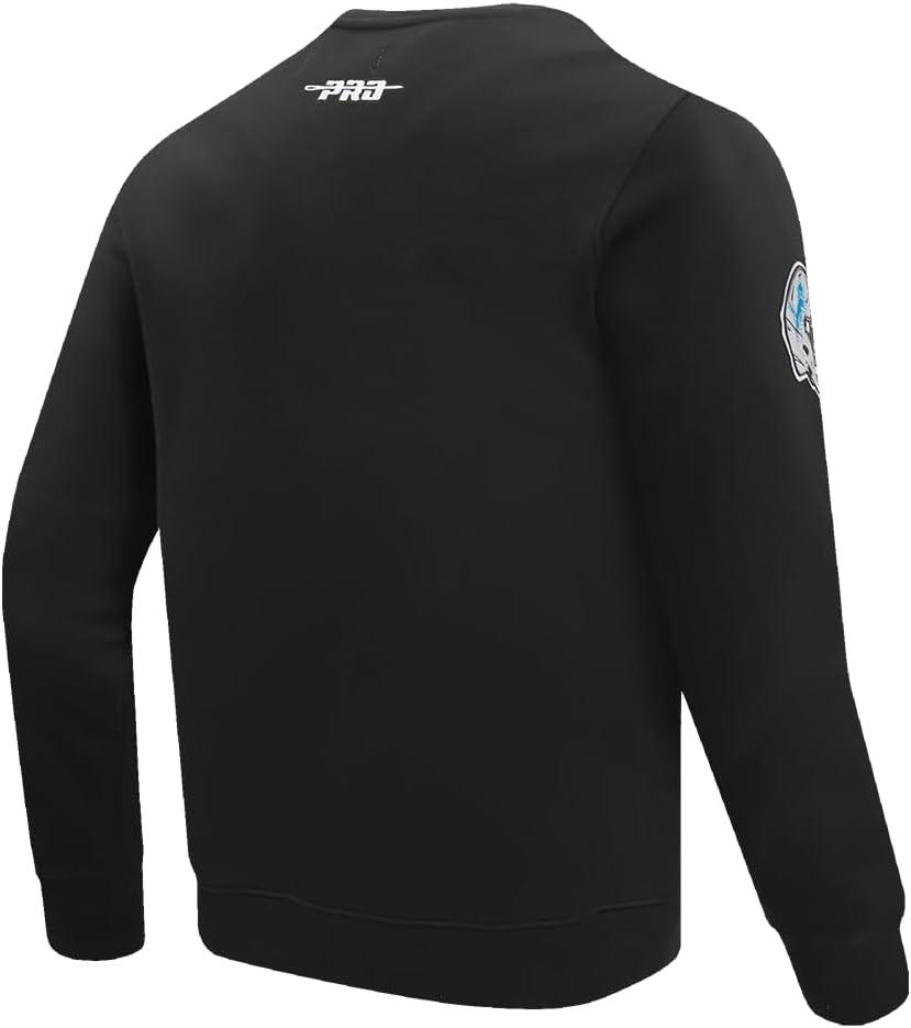 imagePro Standard Mens NFL Old English Brushed Back French Terry Crewneck SweatshirtBlack