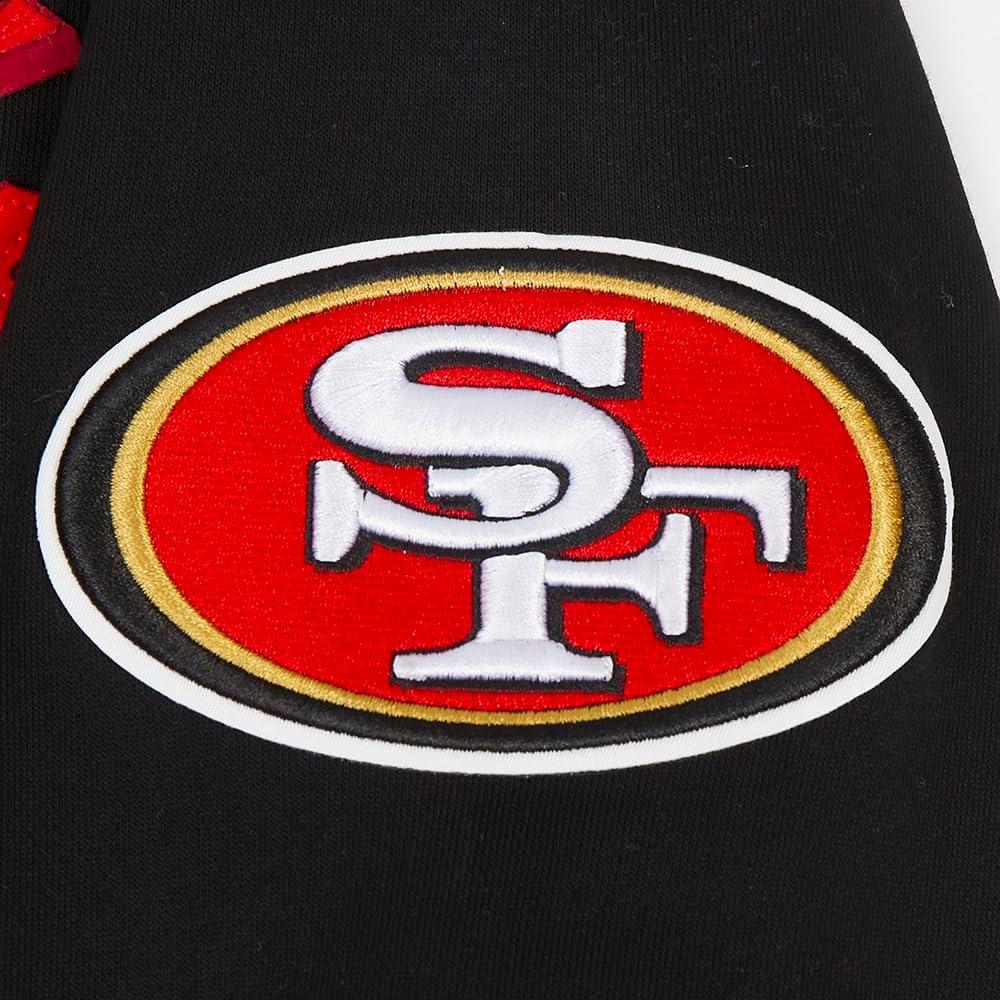 imagePro Standard Mens NFL Old English Brushed Back French Terry Crewneck SweatshirtBlack