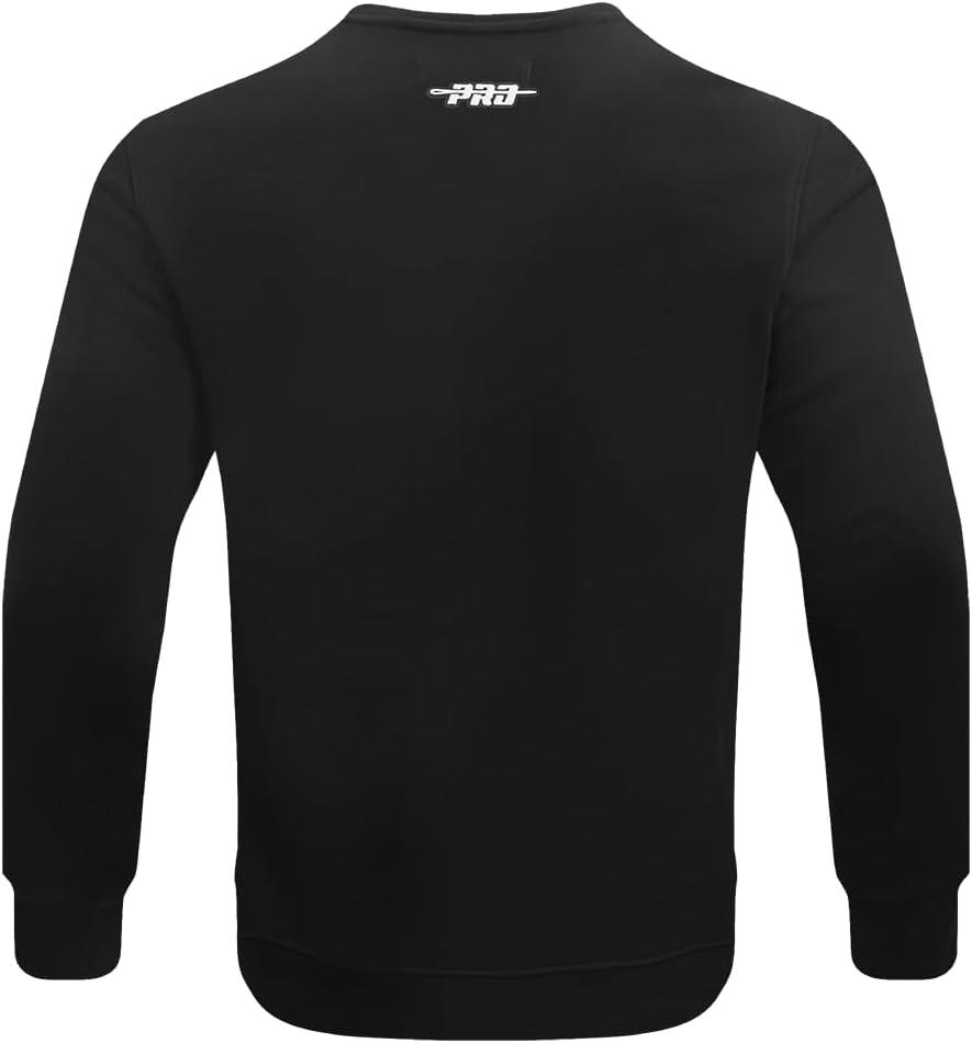imagePro Standard Mens NFL Old English Brushed Back French Terry Crewneck SweatshirtBlack