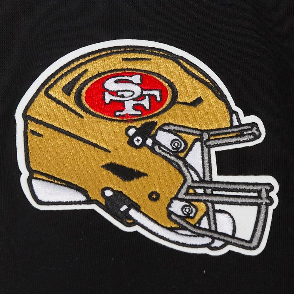 imagePro Standard Mens NFL Old English Brushed Back French Terry Crewneck SweatshirtBlack