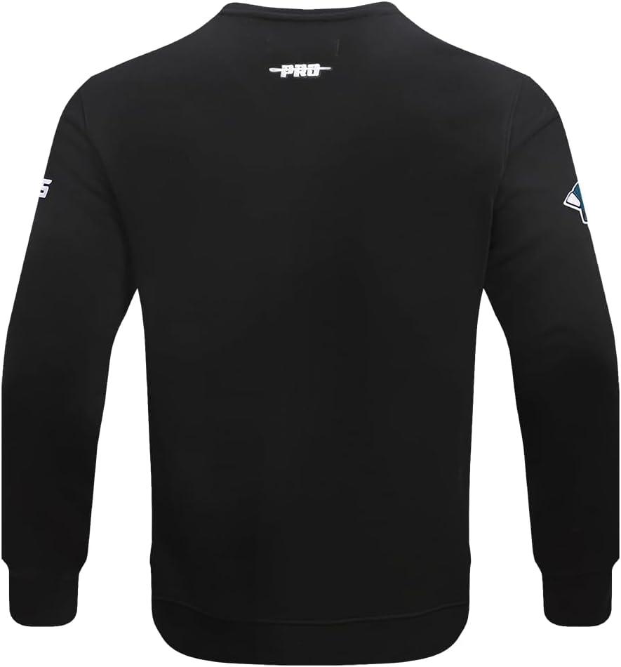 imagePro Standard Mens NFL Old English Brushed Back French Terry Crewneck SweatshirtBlack
