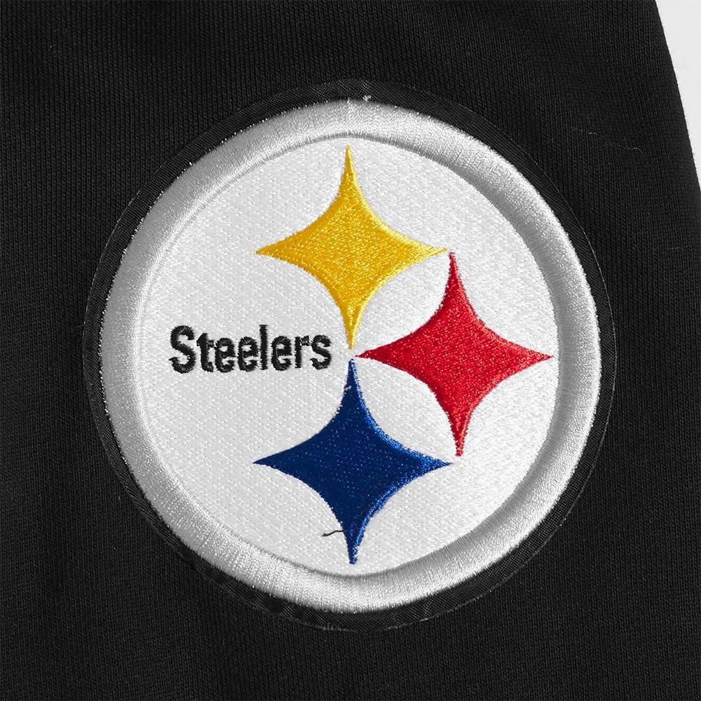 imagePro Standard Mens NFL Old English Brushed Back French Terry Crewneck SweatshirtBlack
