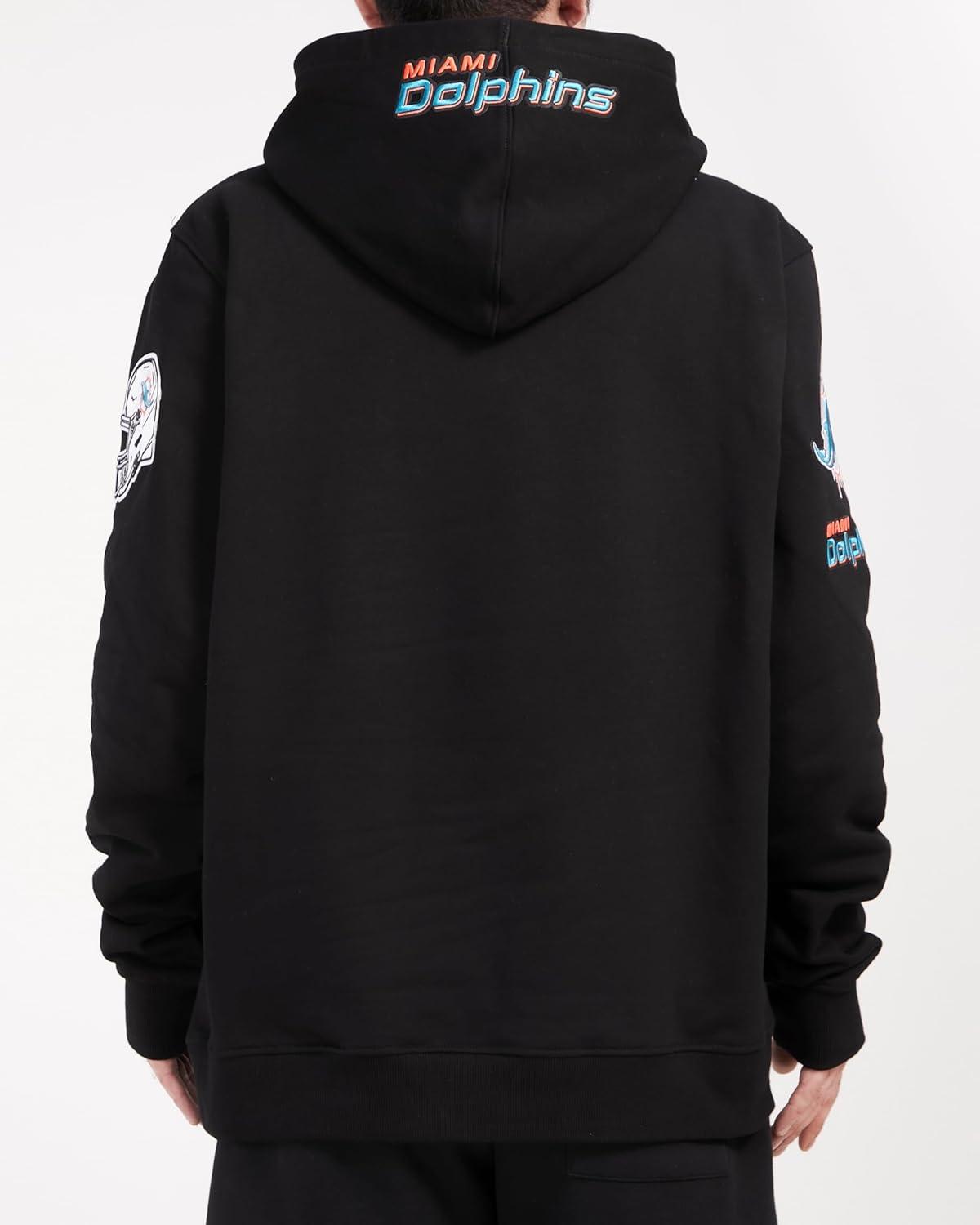 imagePro Standard Mens NFL Old English Brushed Back French Terry Pull Over HoodieBlack