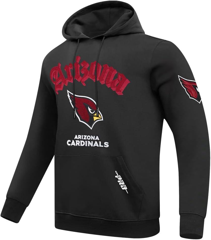 imagePro Standard Mens NFL Old English Brushed Back French Terry Pull Over HoodieBlack