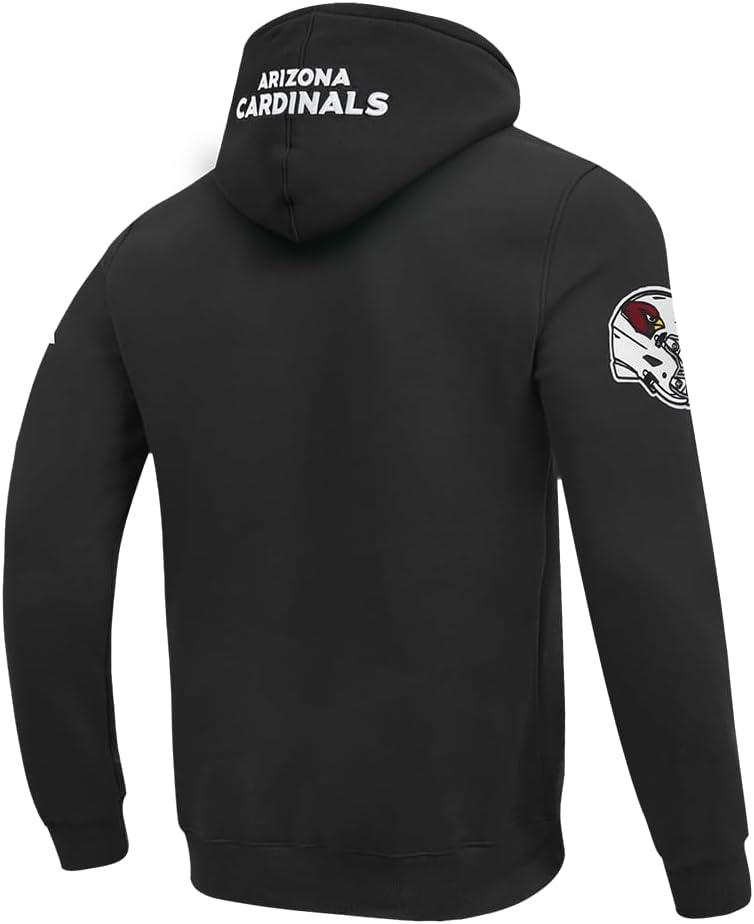 imagePro Standard Mens NFL Old English Brushed Back French Terry Pull Over HoodieBlack
