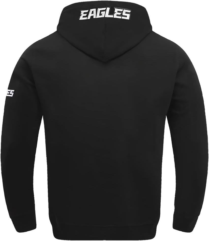 imagePro Standard Mens NFL Old English Brushed Back French Terry Pull Over HoodieBlack