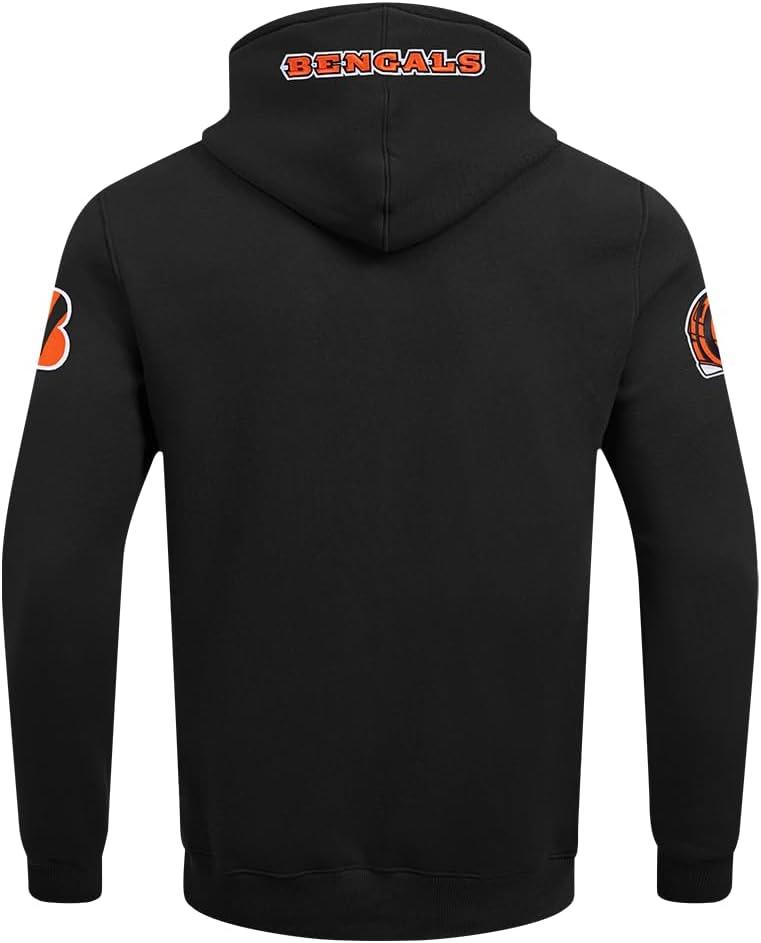 imagePro Standard Mens NFL Old English Brushed Back French Terry Pull Over HoodieBlack