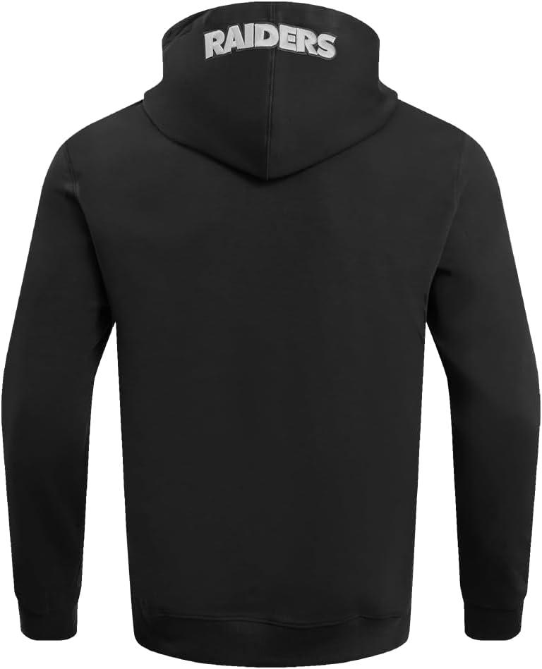 imagePro Standard Mens NFL Old English Brushed Back French Terry Pull Over HoodieBlack