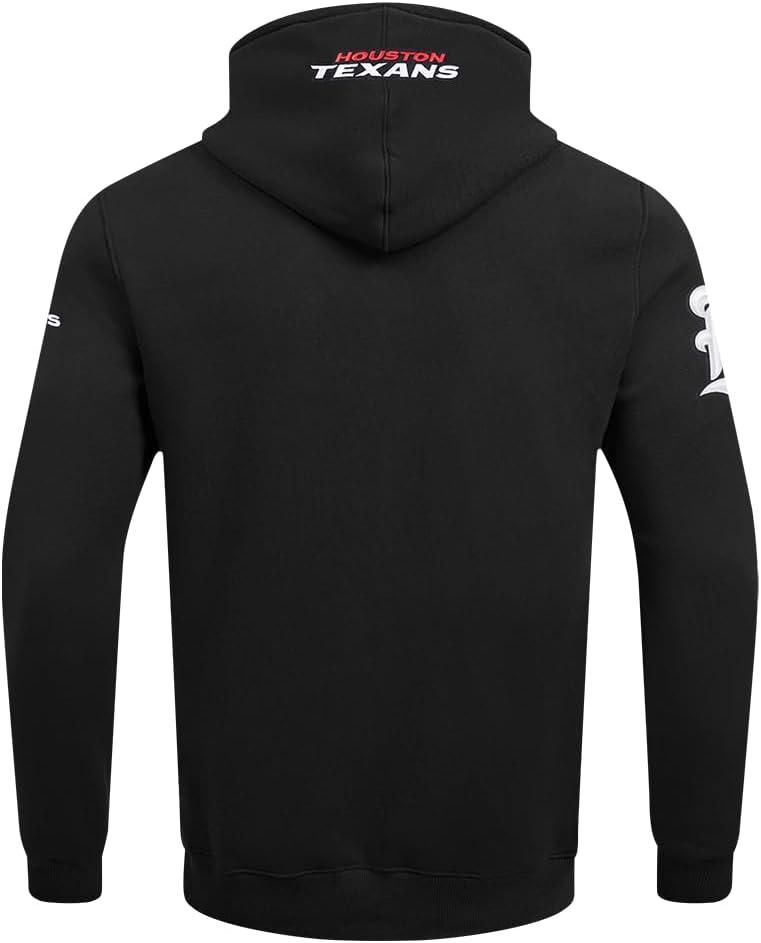 imagePro Standard Mens NFL Old English Brushed Back French Terry Pull Over HoodieBlack