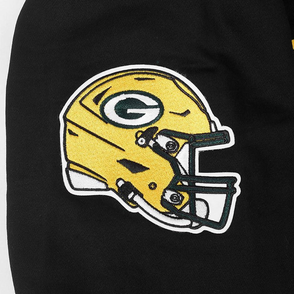imagePro Standard Mens NFL Old English Brushed Back French Terry Pull Over HoodieBlack