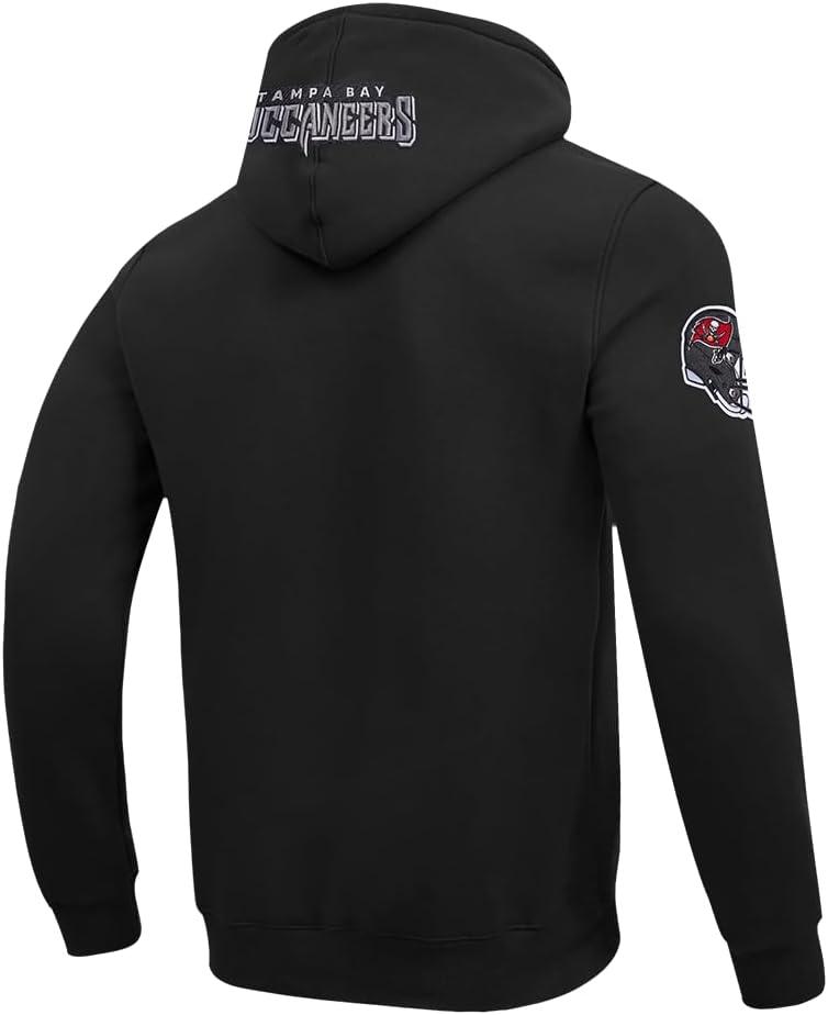 imagePro Standard Mens NFL Old English Brushed Back French Terry Pull Over HoodieBlack