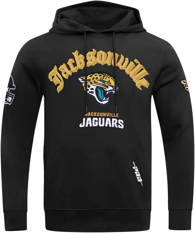 imagePro Standard Mens NFL Old English Brushed Back French Terry Pull Over HoodieBlack