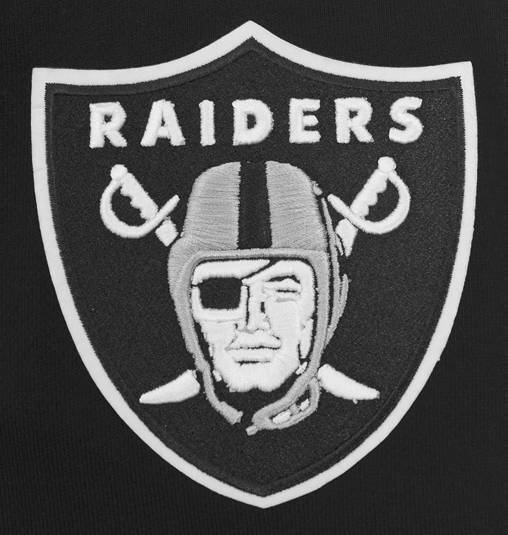 imagePro Standard Mens NFL Old English Brushed Back French Terry Pull Over HoodieBlack