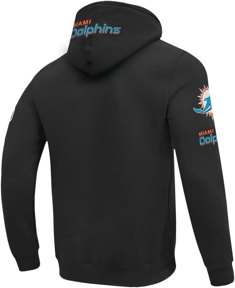 imagePro Standard Mens NFL Old English Brushed Back French Terry Pull Over HoodieBlack