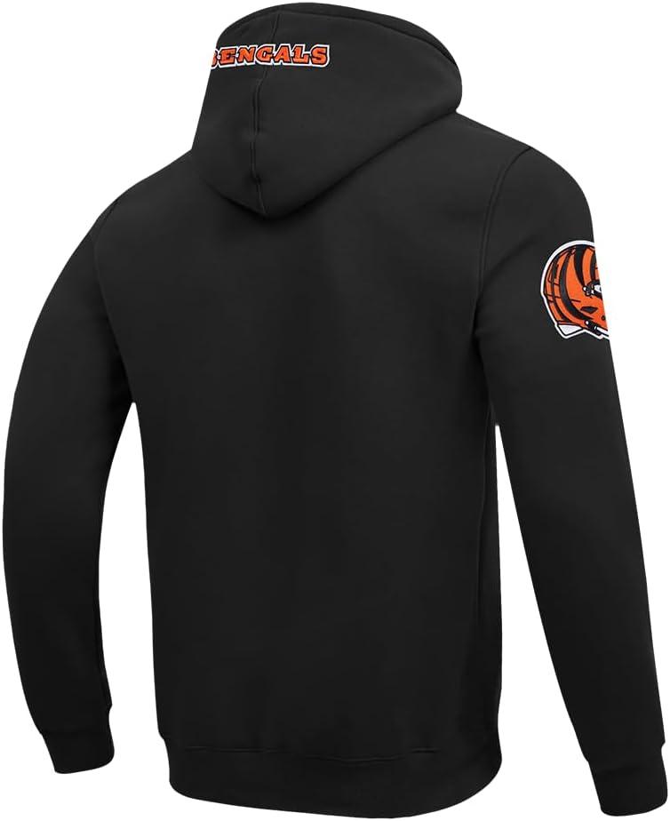 imagePro Standard Mens NFL Old English Brushed Back French Terry Pull Over HoodieBlack