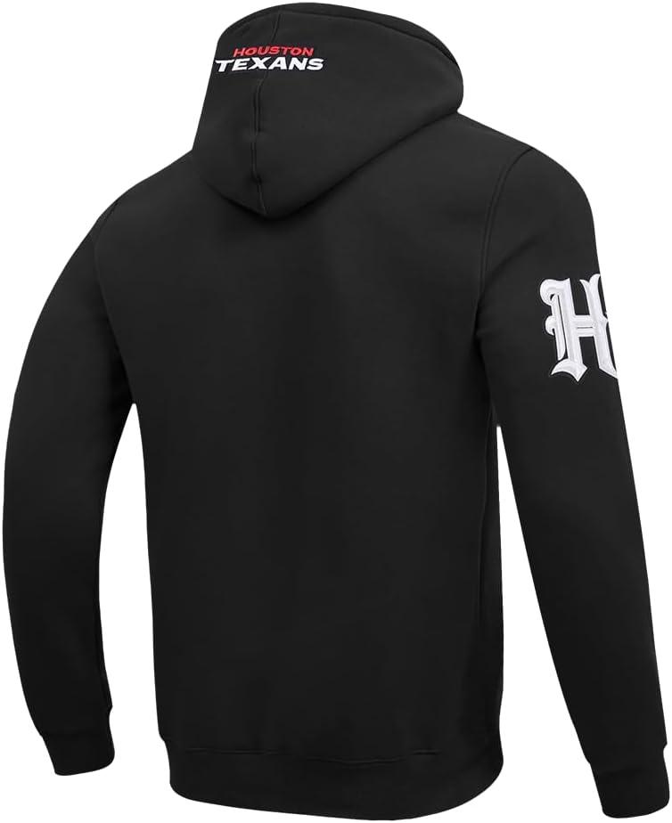 imagePro Standard Mens NFL Old English Brushed Back French Terry Pull Over HoodieBlack