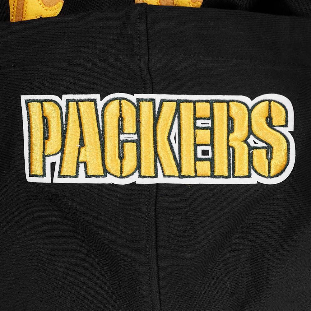 imagePro Standard Mens NFL Old English Brushed Back French Terry Pull Over HoodieBlack