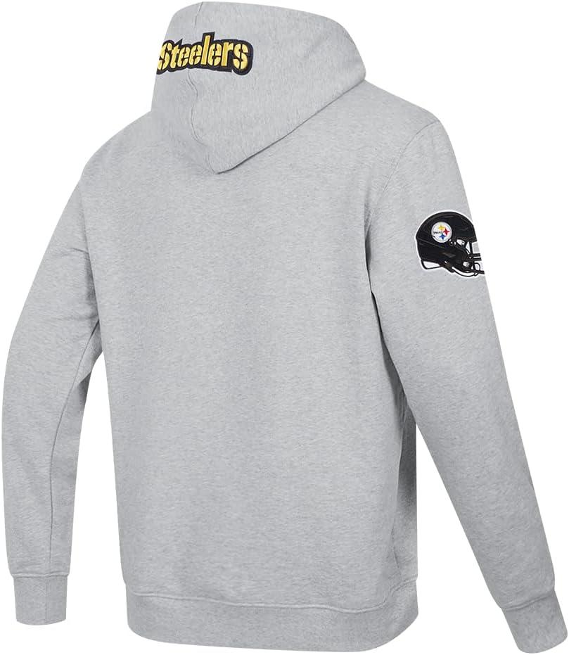 imagePro Standard Mens NFL Old English Brushed Back French Terry Pull Over HoodieGrey