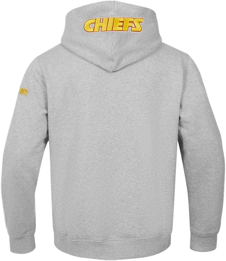 imagePro Standard Mens NFL Old English Brushed Back French Terry Pull Over HoodieGrey