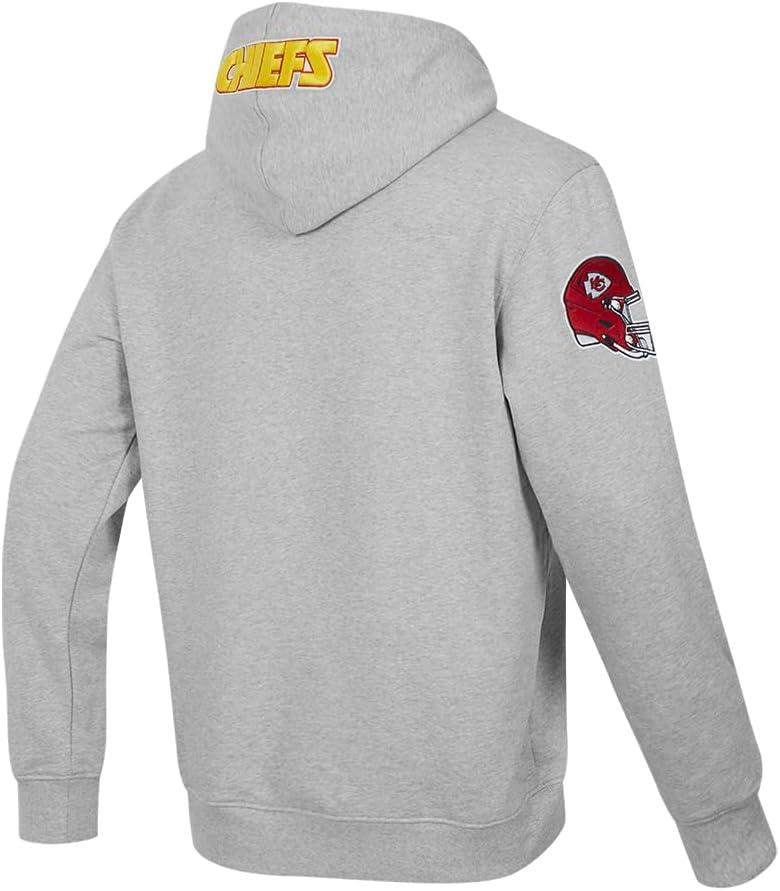 imagePro Standard Mens NFL Old English Brushed Back French Terry Pull Over HoodieGrey