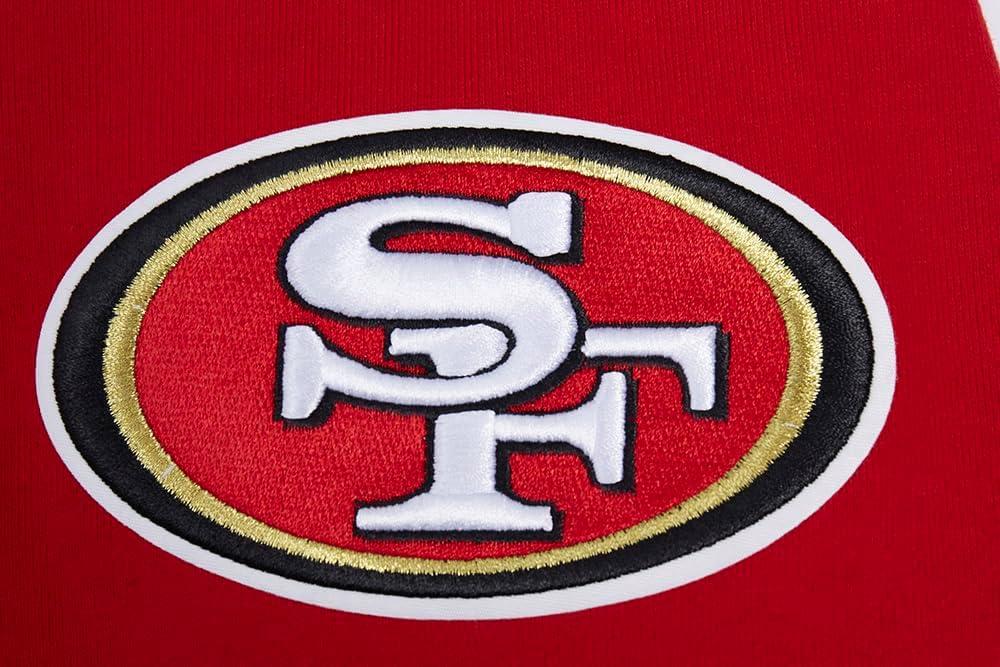 imagePro Standard Mens NFL Old English Brushed Back French Terry Pull Over HoodieRed