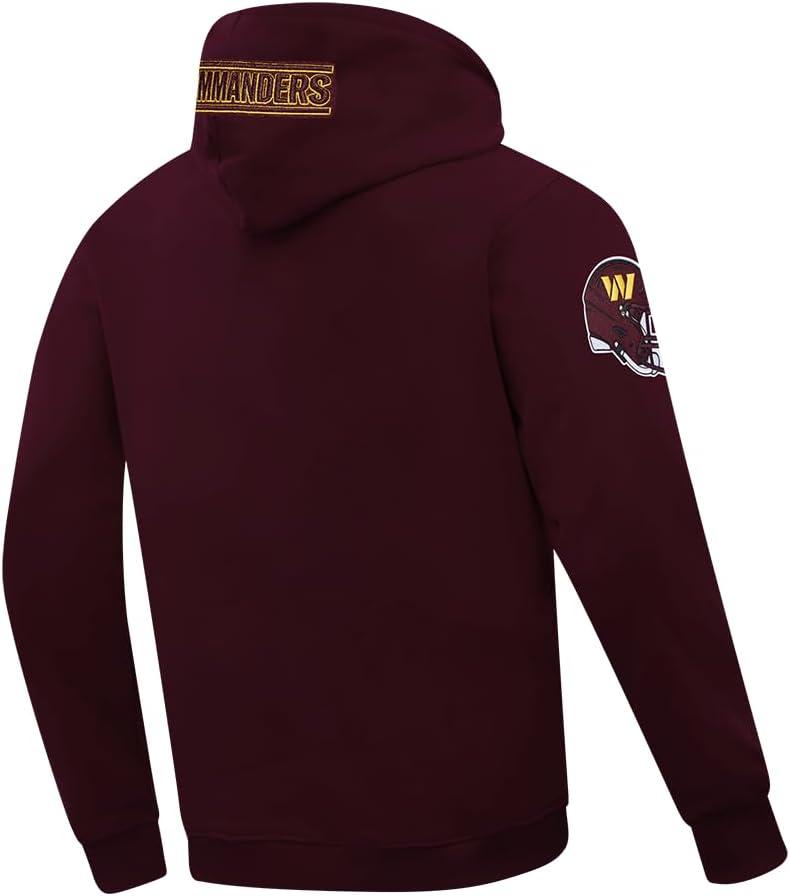 imagePro Standard Mens NFL Old English Brushed Back French Terry Pull Over HoodieRed