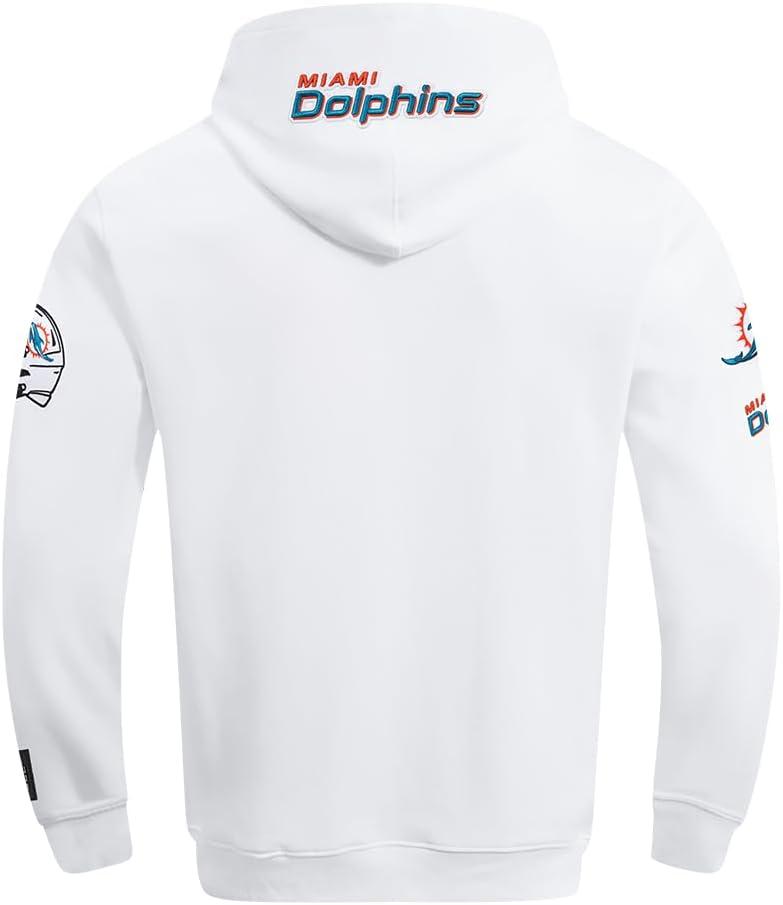 imagePro Standard Mens NFL Old English Brushed Back French Terry Pull Over HoodieWhite