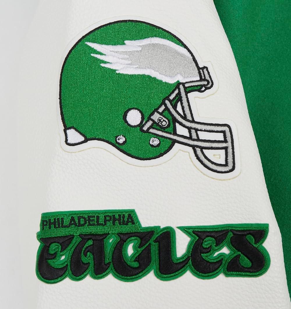 imagePro Standard Mens NFL Old English Varsity JacketGreen