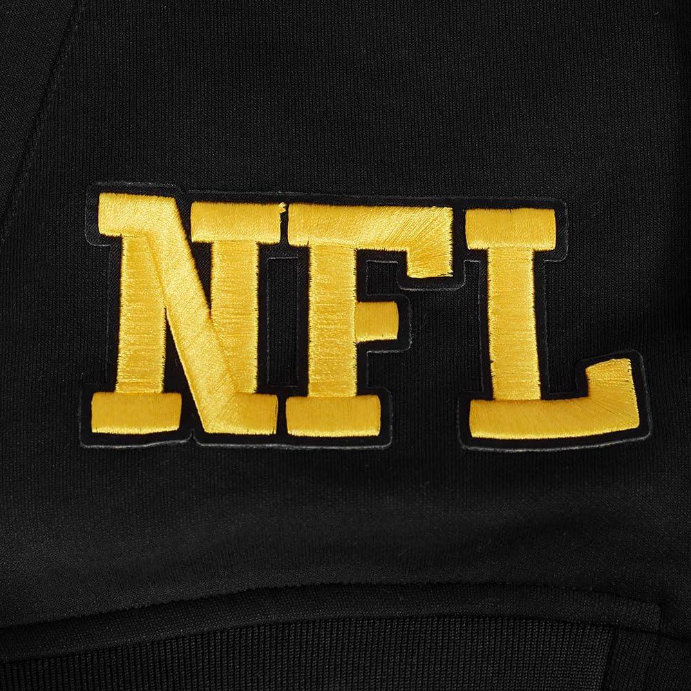 imagePro Standard Mens NFL Pro Game Day Jacket Double Knit JacketBlackSilverWhite