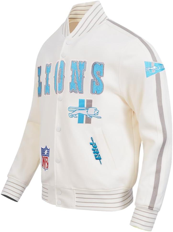imagePro Standard Mens NFL Pro Game Day Jacket Double Knit JacketEggshellTaupeEggshell