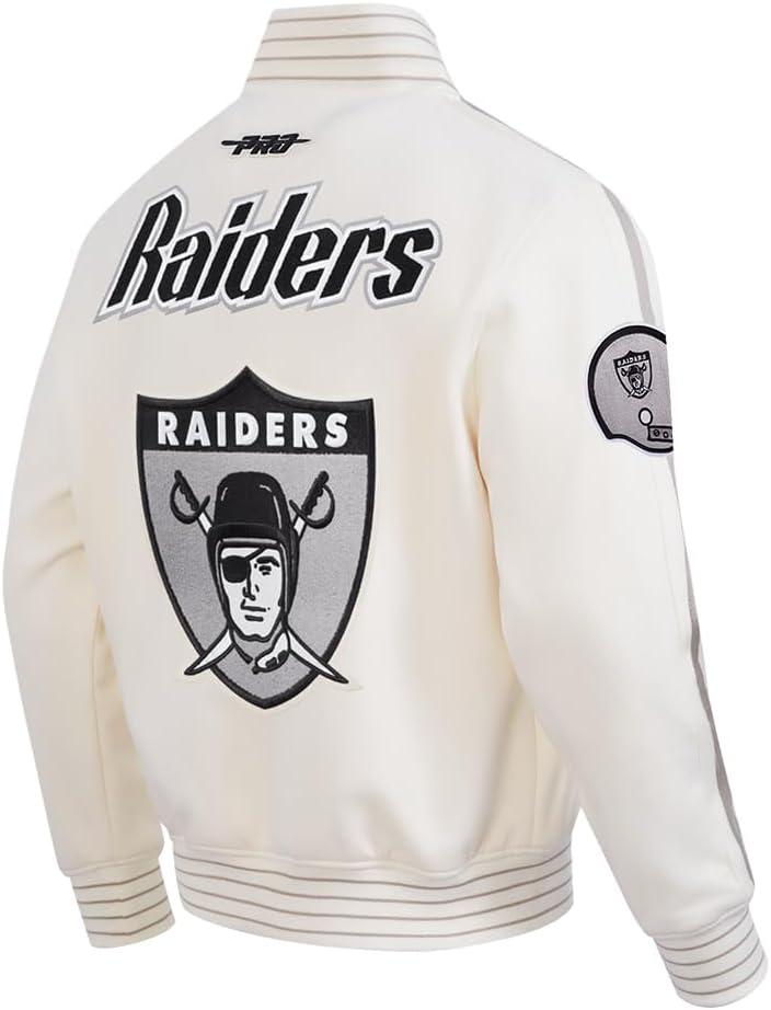 imagePro Standard Mens NFL Pro Game Day Jacket Double Knit JacketEggshellTaupeEggshell