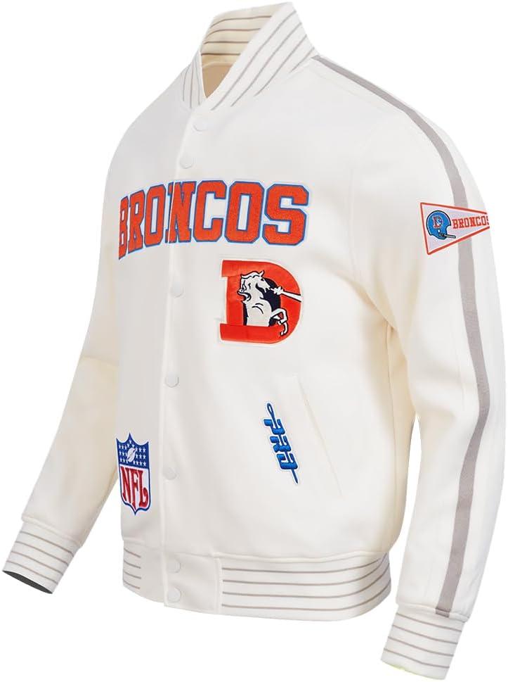 imagePro Standard Mens NFL Pro Game Day Jacket Double Knit JacketEggshellTaupeEggshell