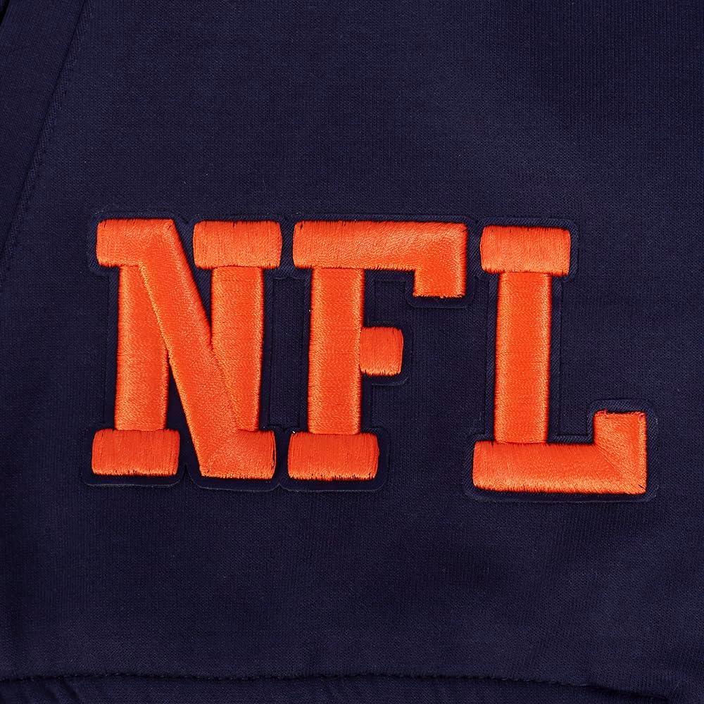 imagePro Standard Mens NFL Pro Game Day Jacket Double Knit JacketMidnight NavyWhite