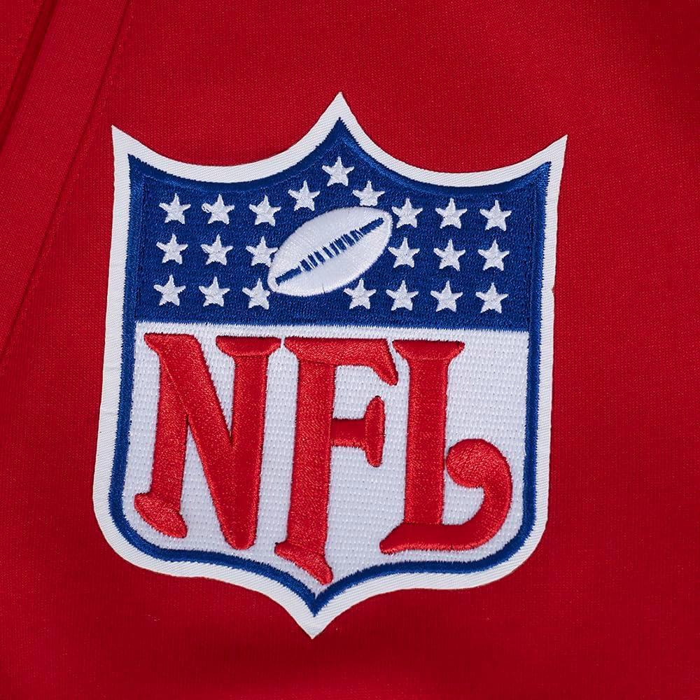 imagePro Standard Mens NFL Pro Game Day Jacket Double Knit JacketRedBlackWhite