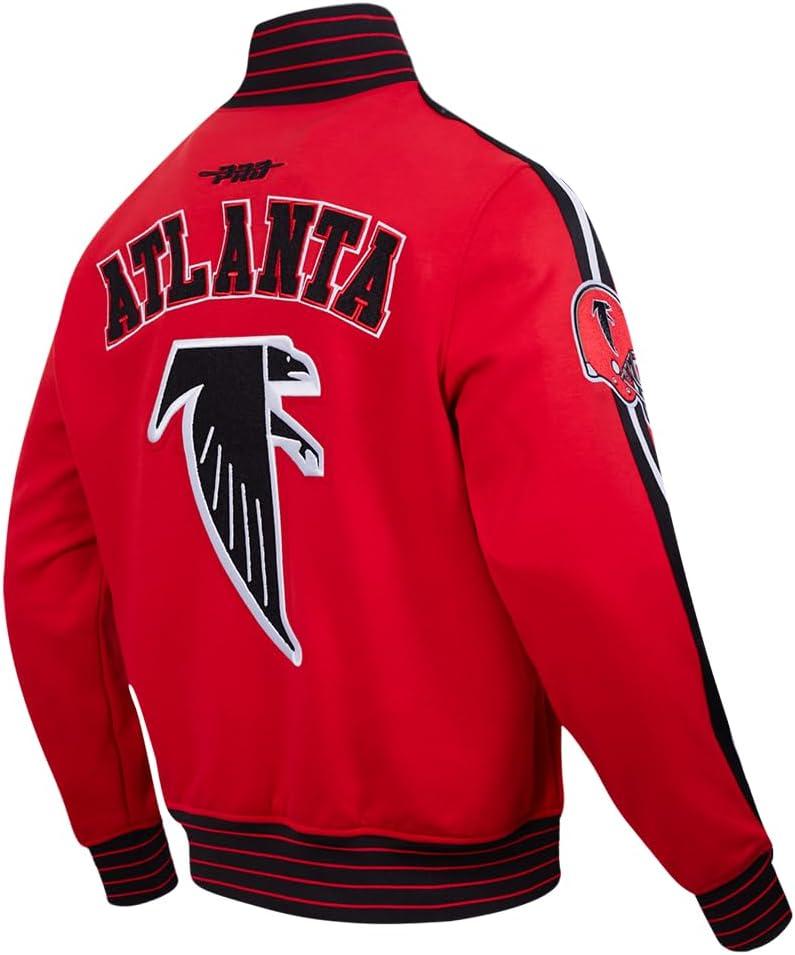 imagePro Standard Mens NFL Pro Game Day Jacket Double Knit JacketRedBlackWhite