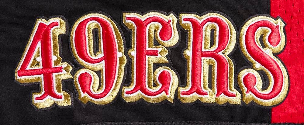 imagePro Standard Mens NFL Retro Classics Athletic ShortBlackRedBlack