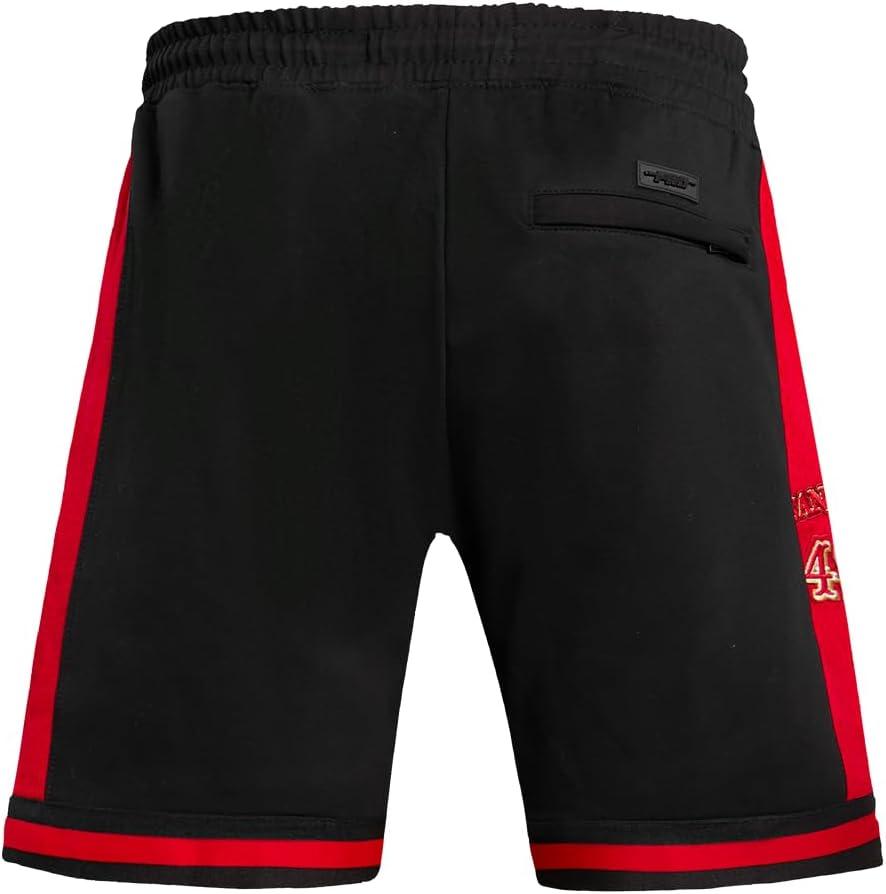 imagePro Standard Mens NFL Retro Classics Athletic ShortBlackRedBlack